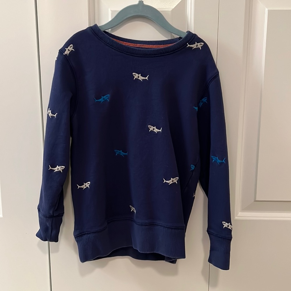 Mini Boden Shark Sweatshirt